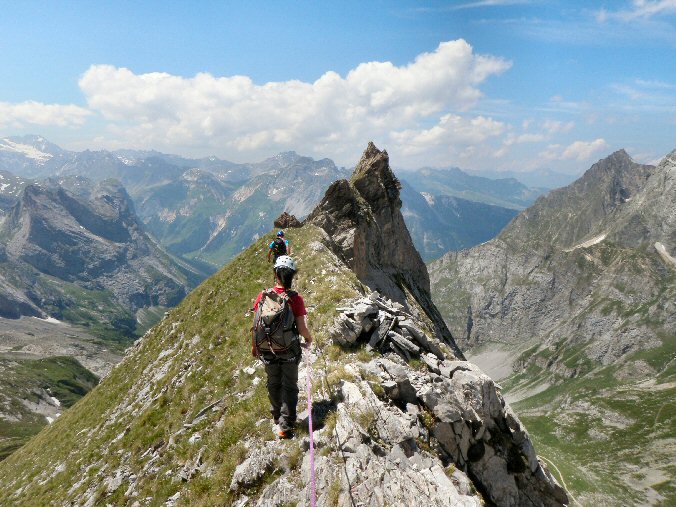 Aiguille de la Vanoise (59).jpg - Partie facile en herbe